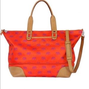 Expandable 3-in-1 Getaway Tote Elephant Pattern